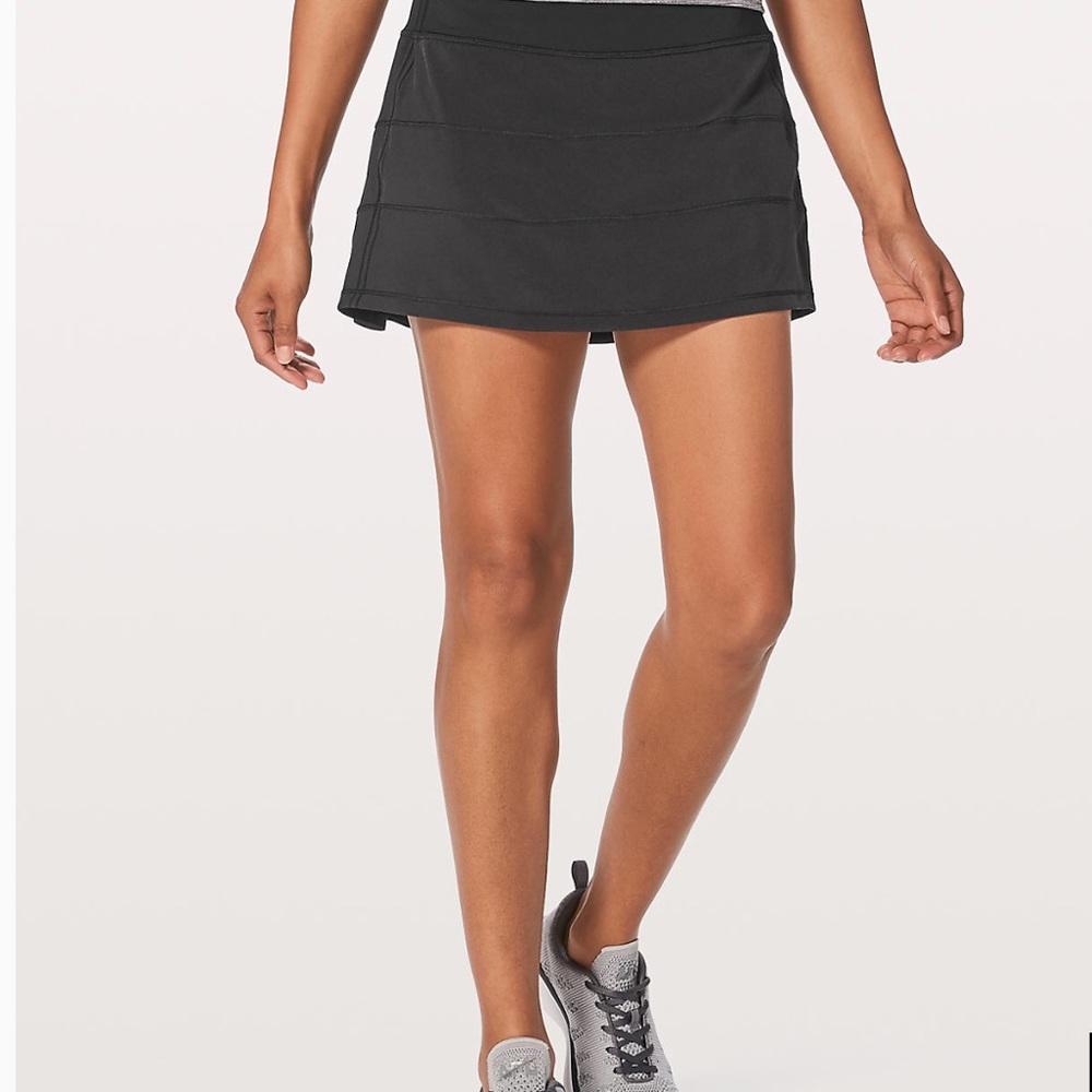 🔥LULULEMON PACE RIVAL SKIRT BLACK great condition
